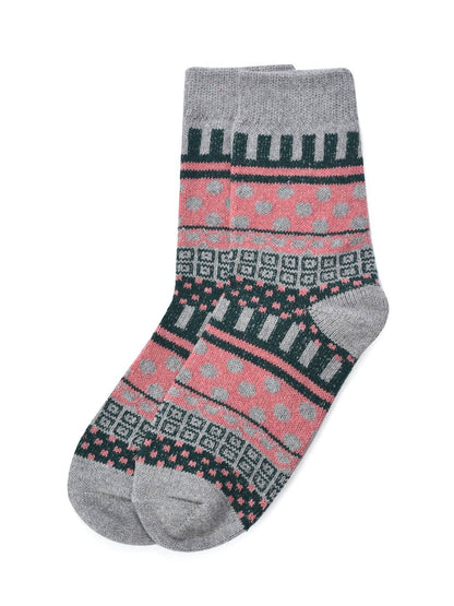 Rufia - 1 Pair of Bohemian Wool-Blend Socks