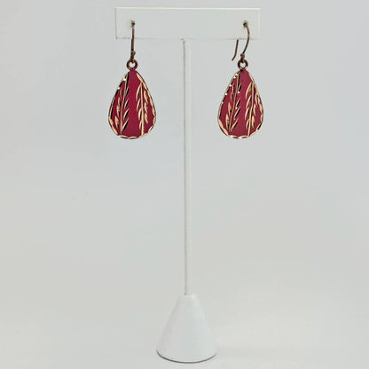Patina Terracotta Lace Earrings