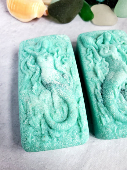 Sea Salt and Sea Glass Sea Glass Salt Soap