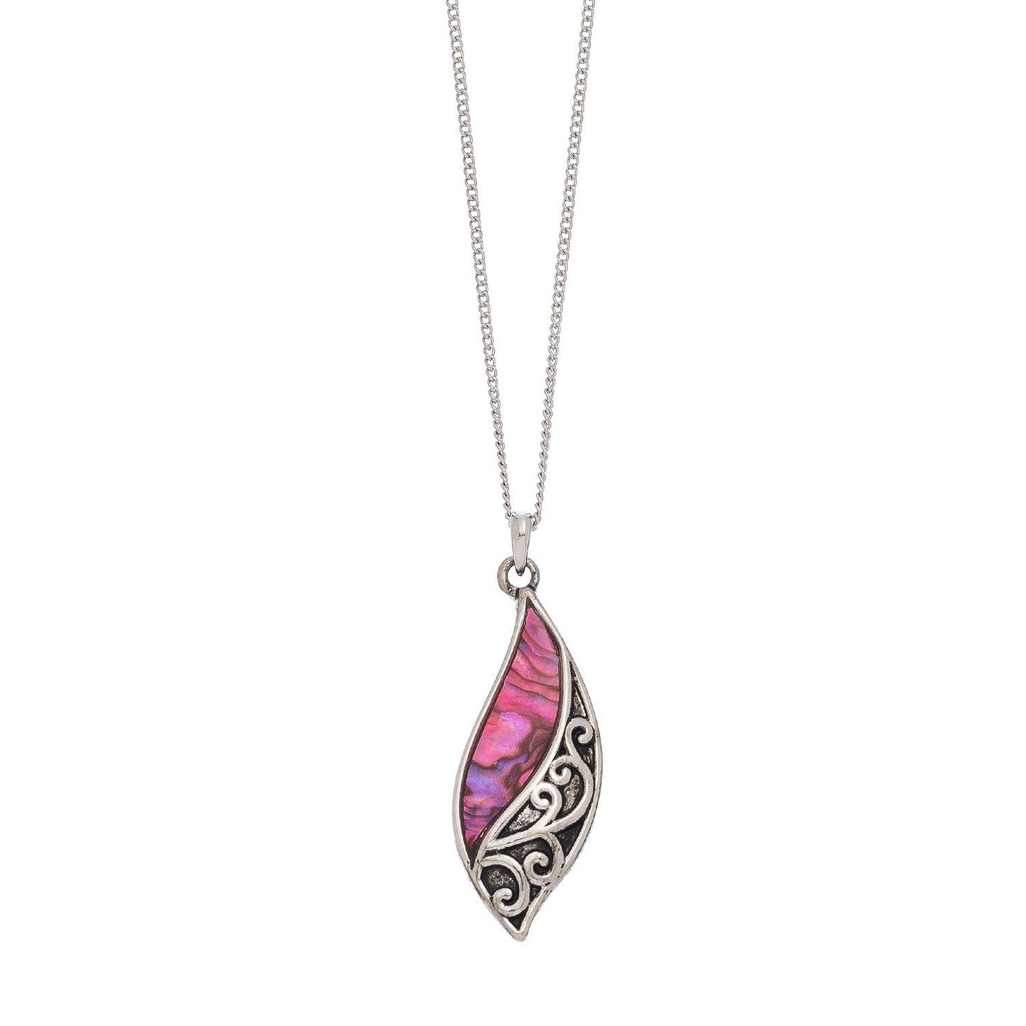 Pendant Necklace 17" Abalone Shell Beach Jewelry