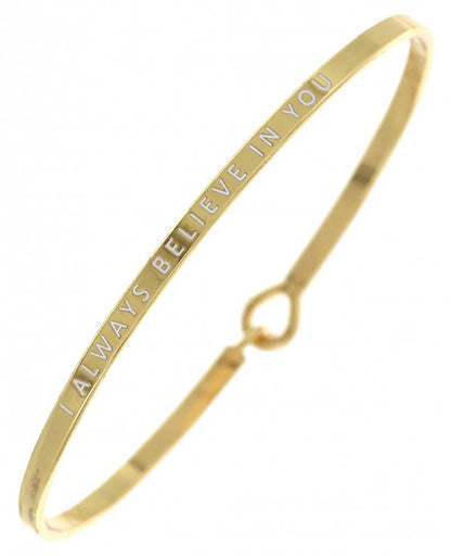 I ALWAYS BELIEVE IN YOU_3mm Message Bangle