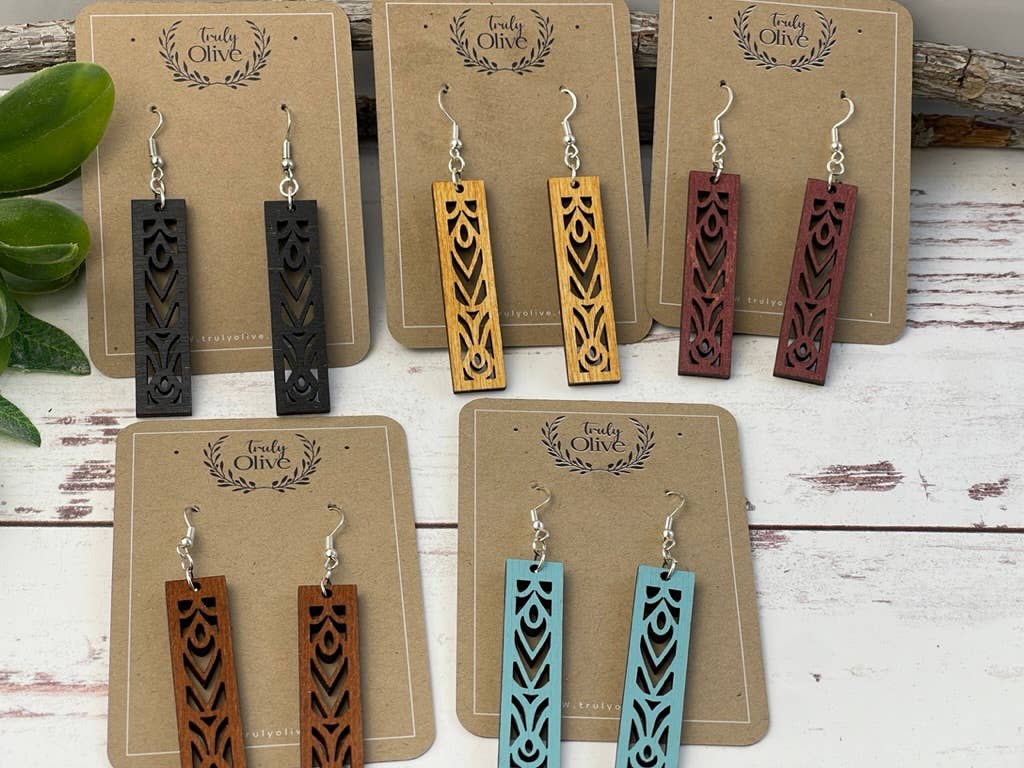 Rectangle Mandala Earrings