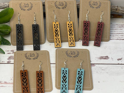 Rectangle Mandala Earrings