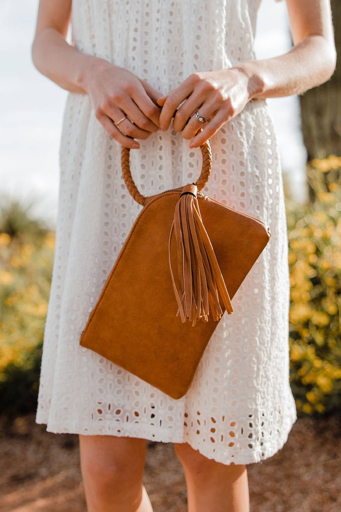Sage Soft Vegan Leather Wristlet/Clutch