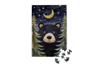 Forest Bear - wildlife souvenir gift mini jigsaw puzzle