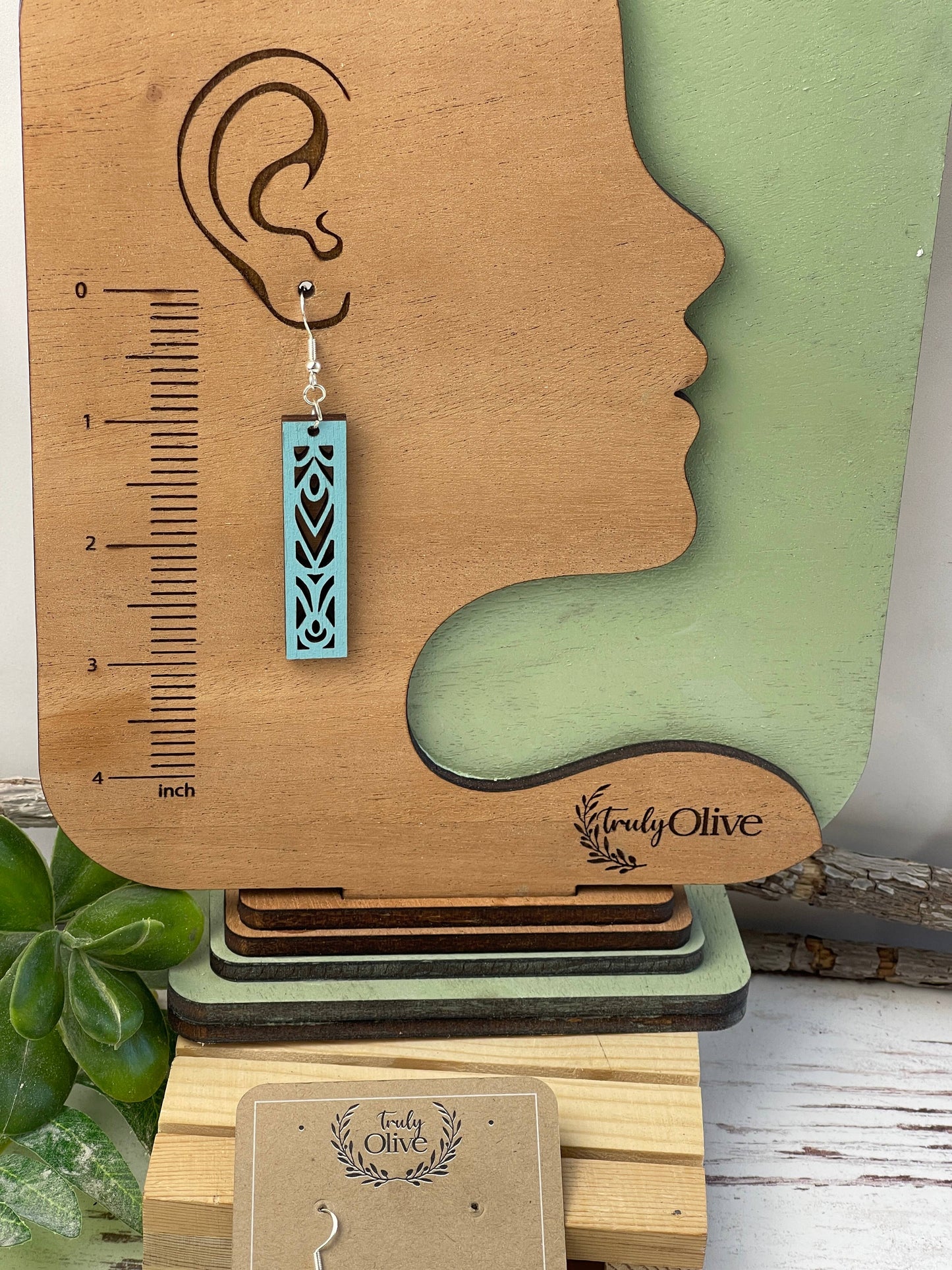 Rectangle Mandala Earrings