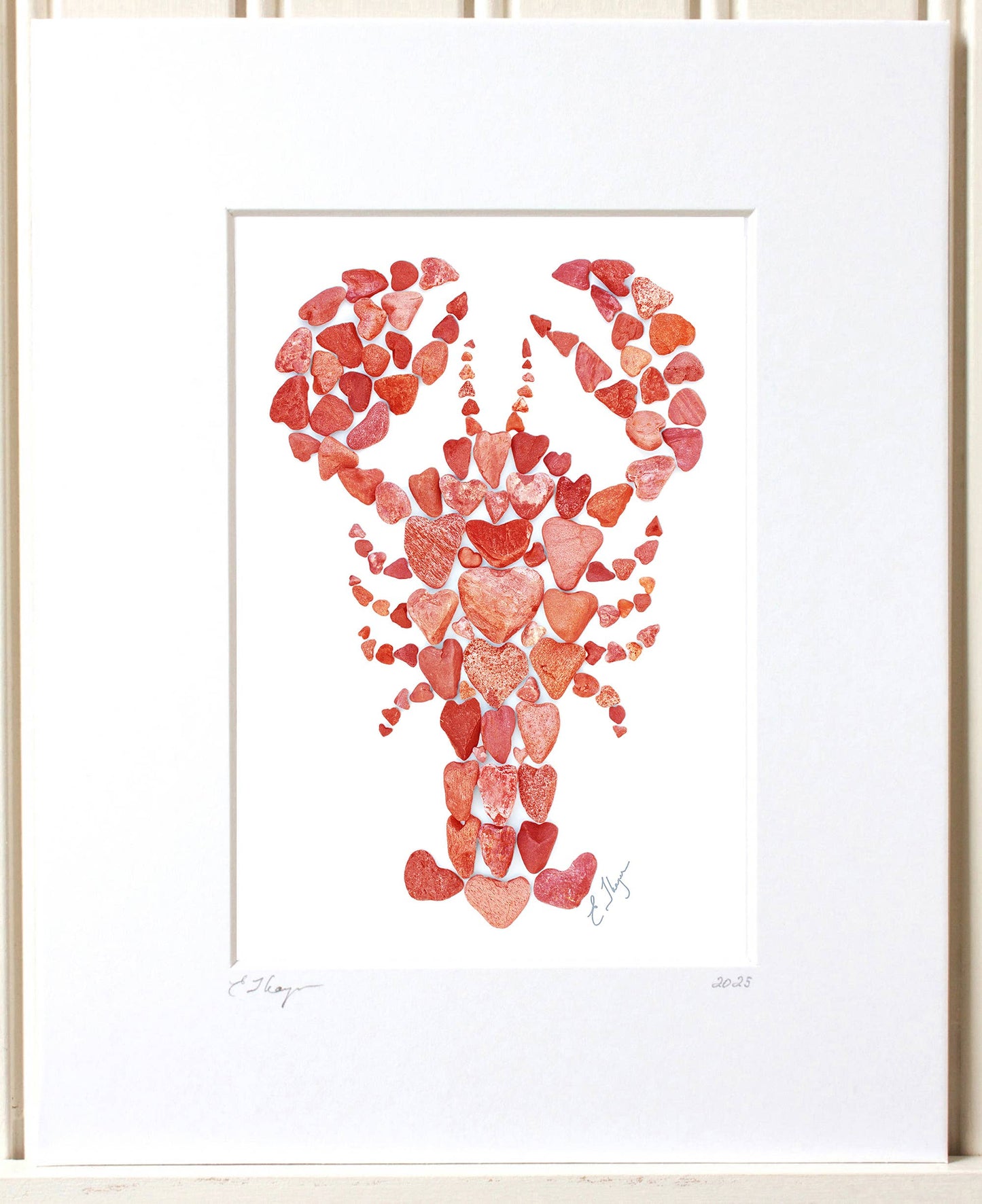 Coastal art | Red lobster art  print