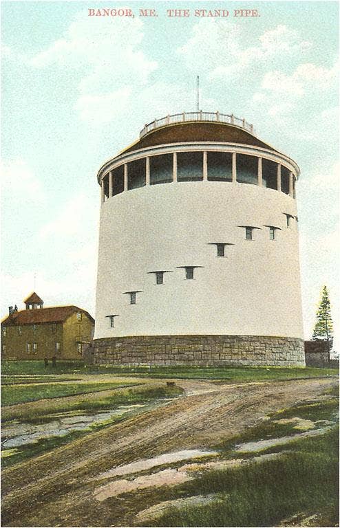 Postcard ME- Standpipe, Bangor