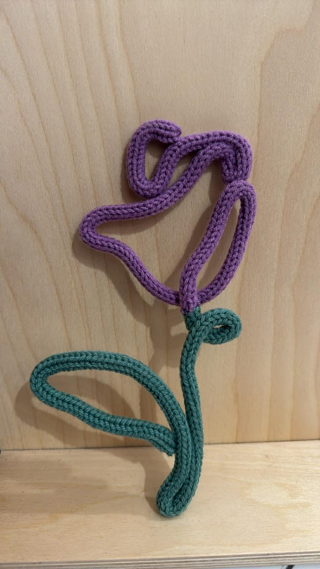 Made in Maine Cord Knitted Flowers