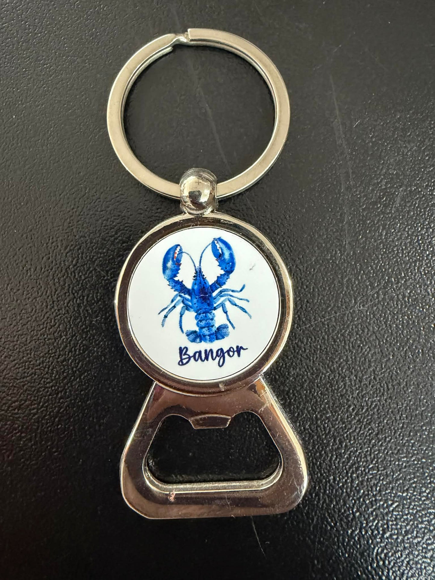 Maine themed keychain with bottle opener