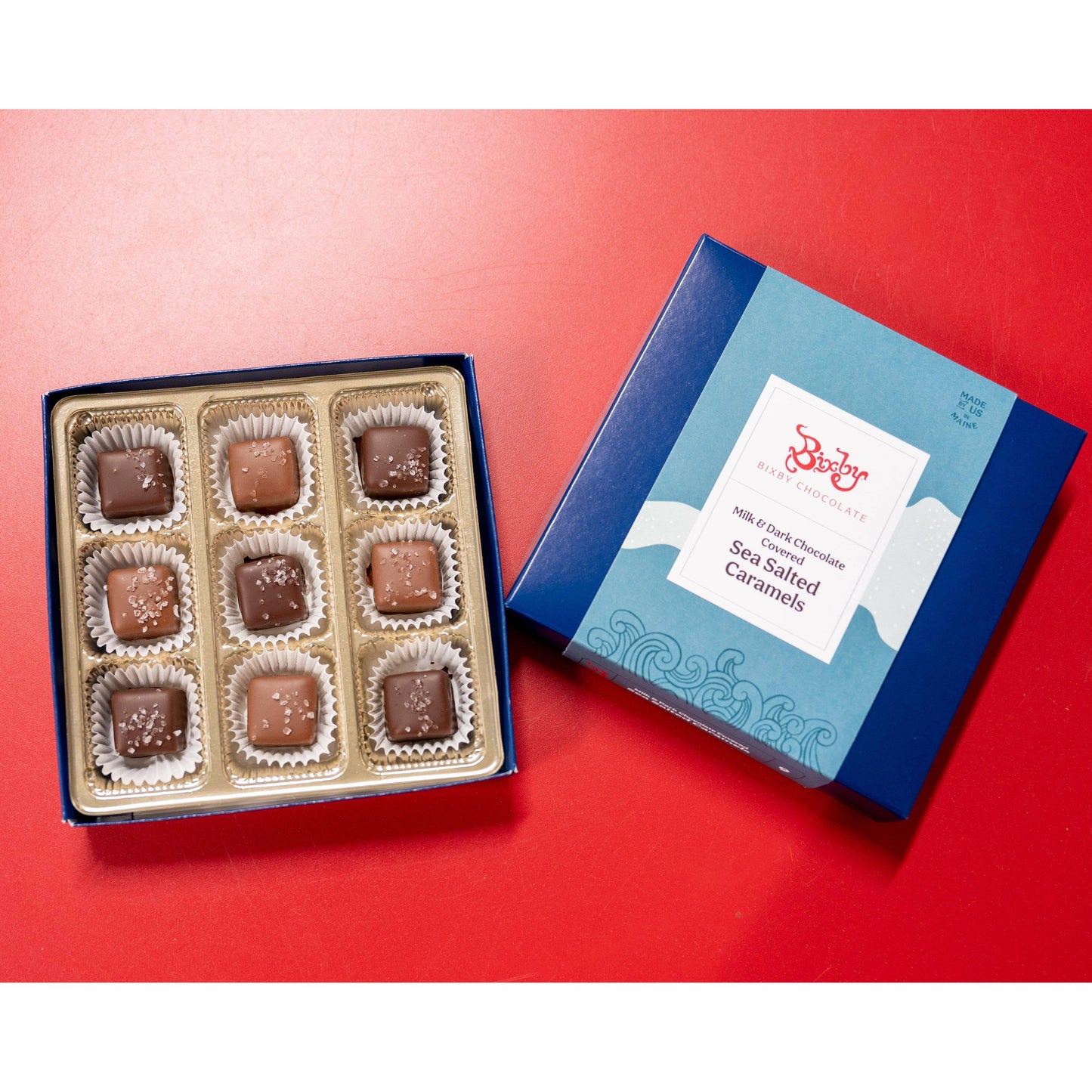 Milk + Dark Chocolate Sea Salt Caramels Gift Box