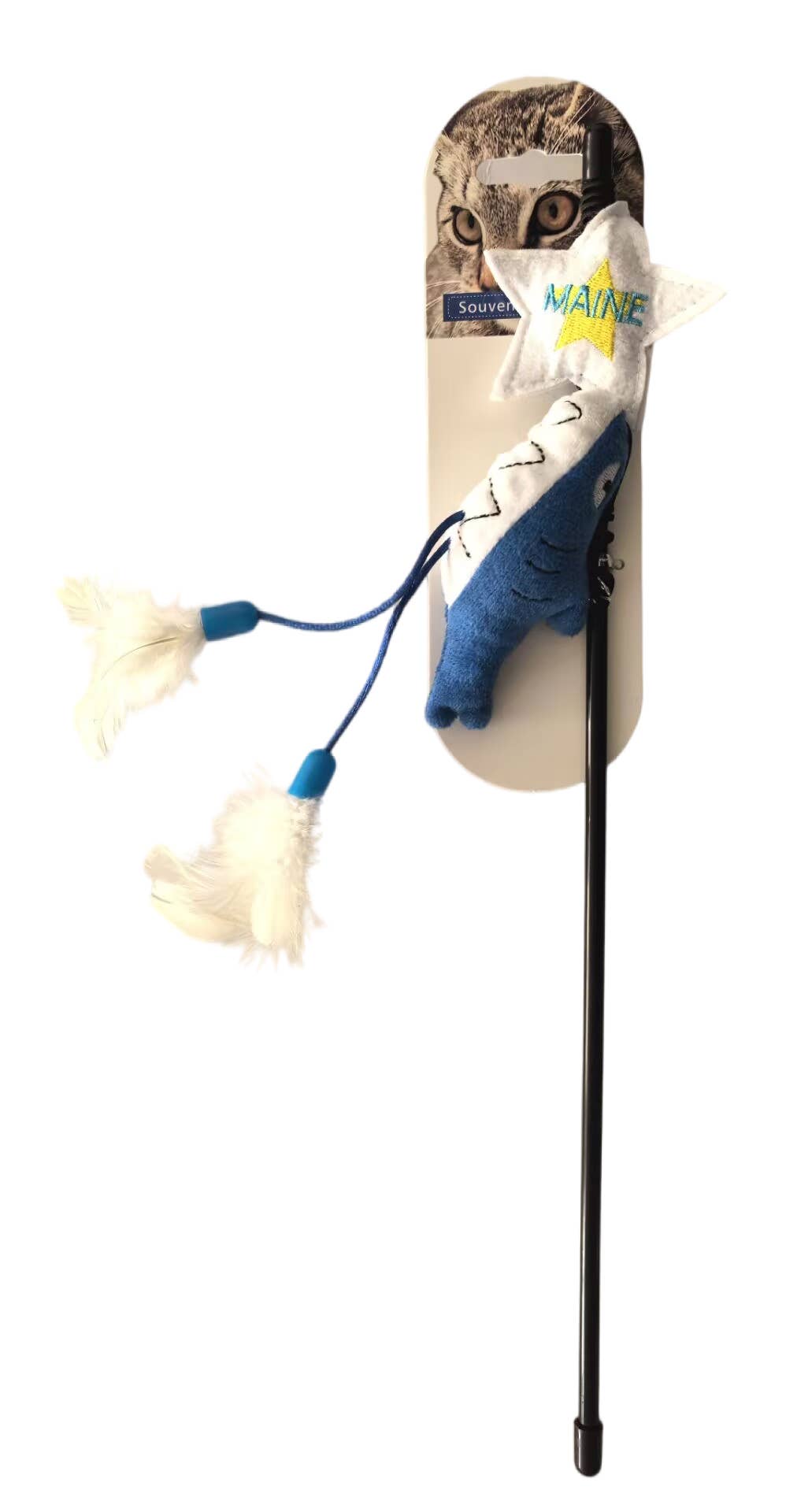 MAINE Shark Cat Wand toy