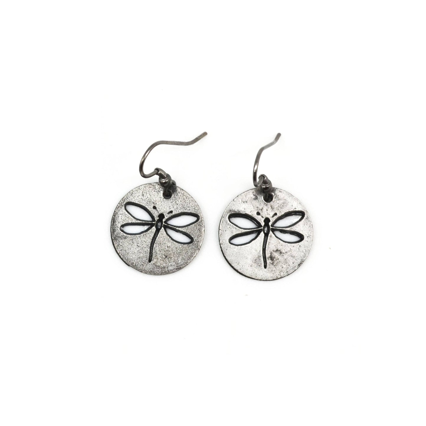 Pewter Earrings - Dragonfly