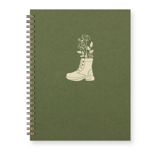 Boot Bouquet Journal : Lined Notebook