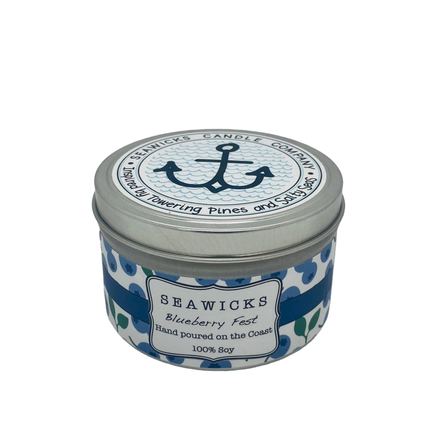 Large Travel Tin Blueberry Fest 100% Soy