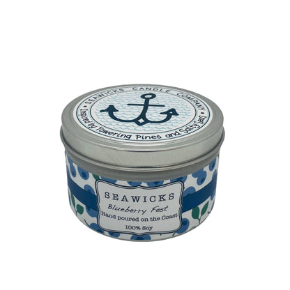 Large Travel Tin Blueberry Fest 100% Soy