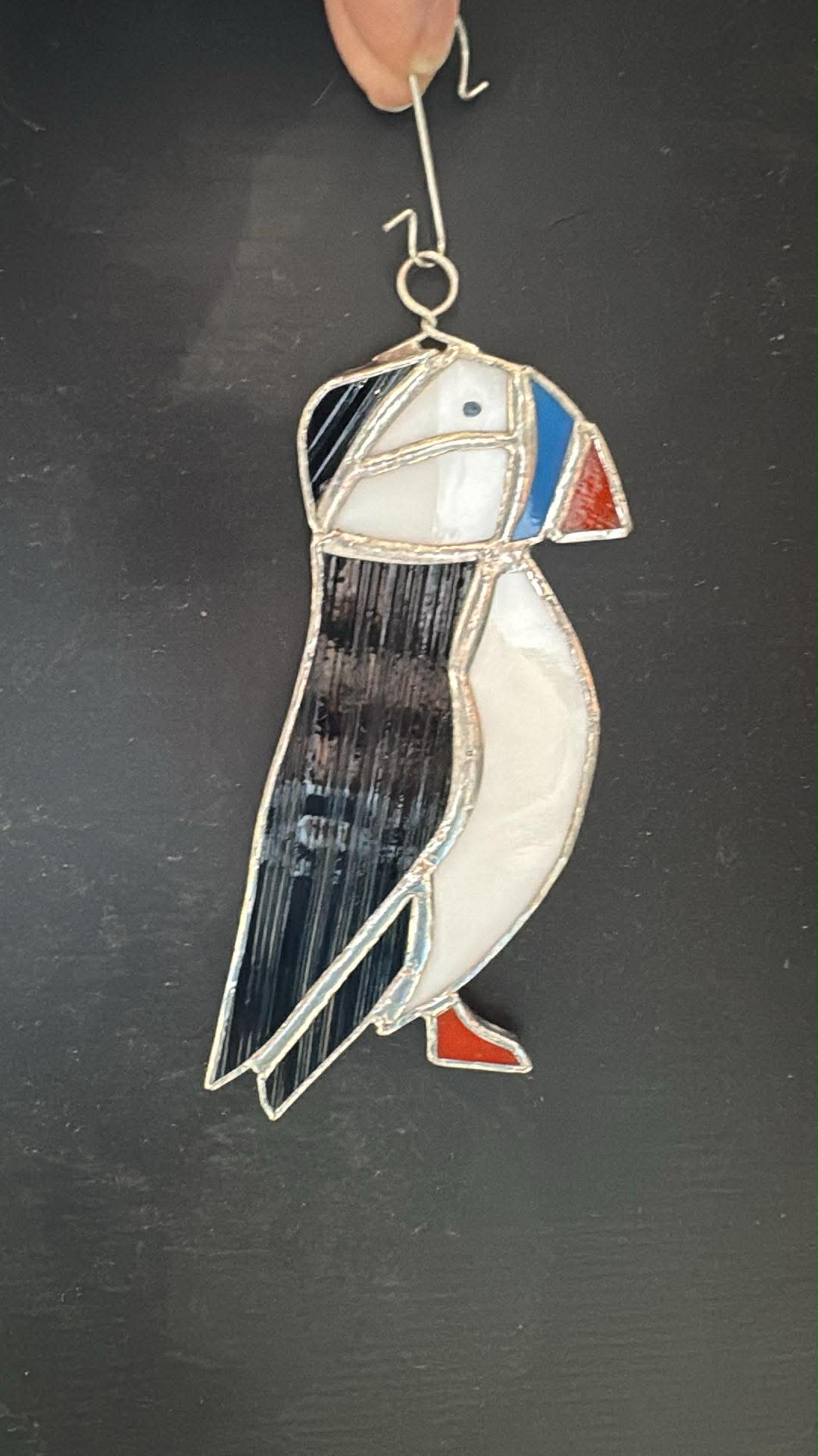 Cliff Puffin Stained Glass