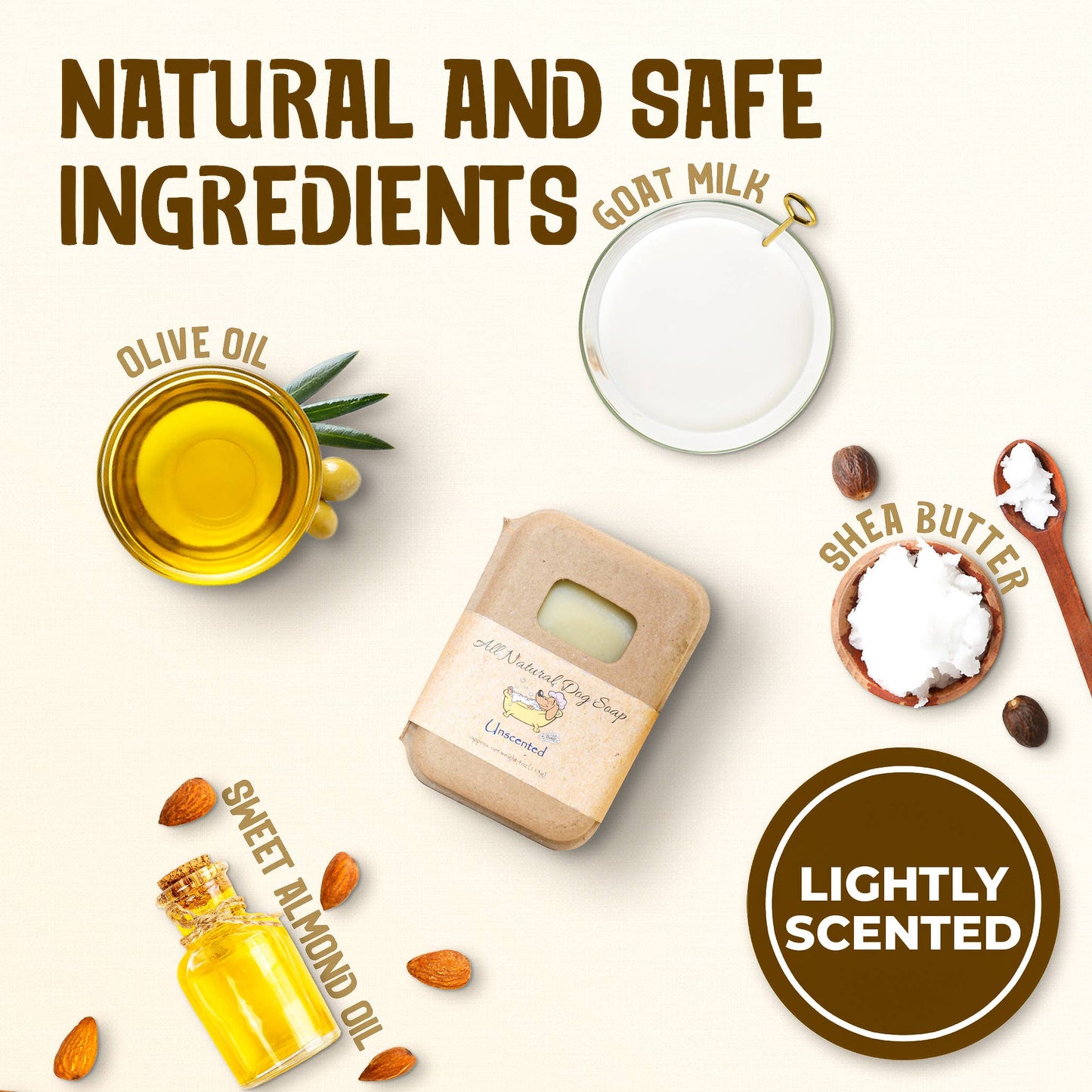 Unscented Dog Shampoo Bar | Dog Soap Bar | Pet Shampoo