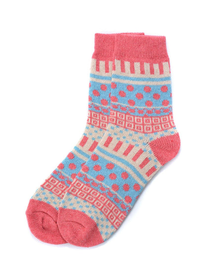 Rufia - 1 Pair of Bohemian Wool-Blend Socks