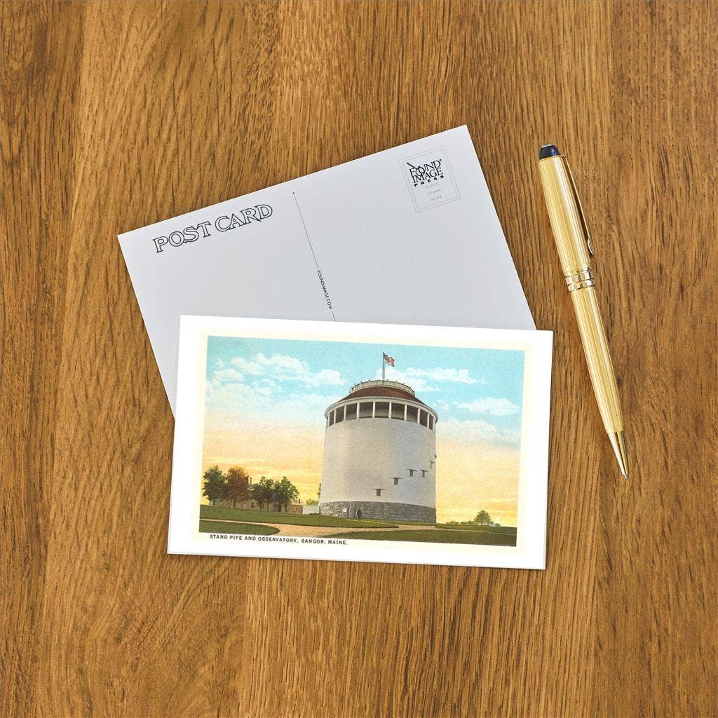 Postcard Standpipe, Bangor-Derry