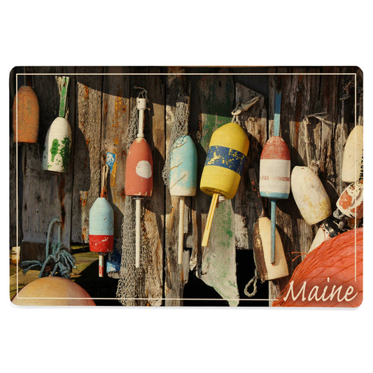 Maine Buoys WOOD POSTCARD