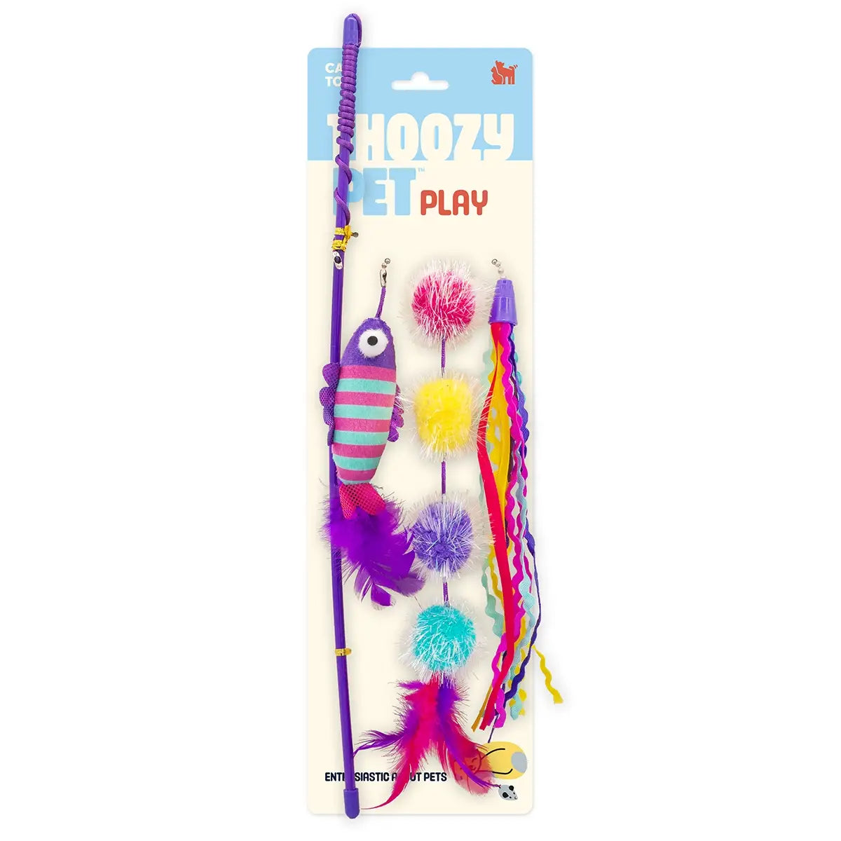ThoozyPet Sea Life Interchangeable Teaser Cat Toy