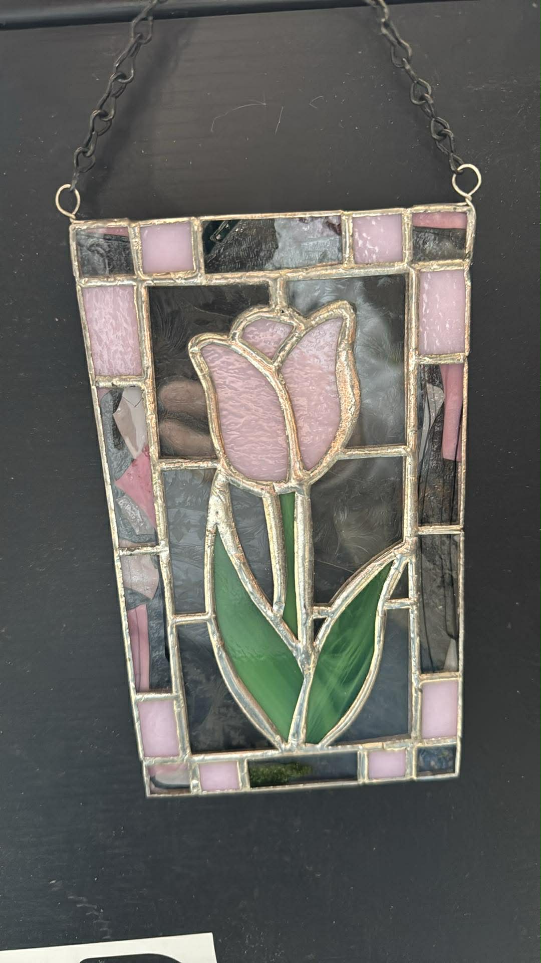 Cliff Flower Panel Stained Glass