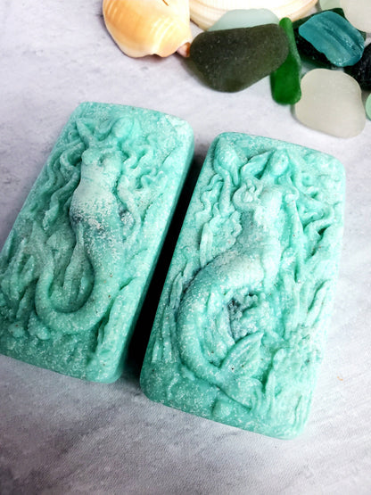 Sea Salt and Sea Glass Sea Glass Salt Soap