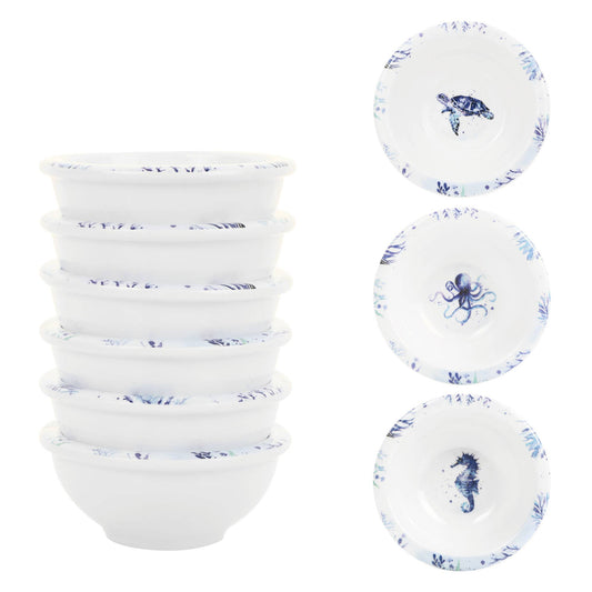 Indigo Blue Seas Life 3 3/8" Mini Bowl