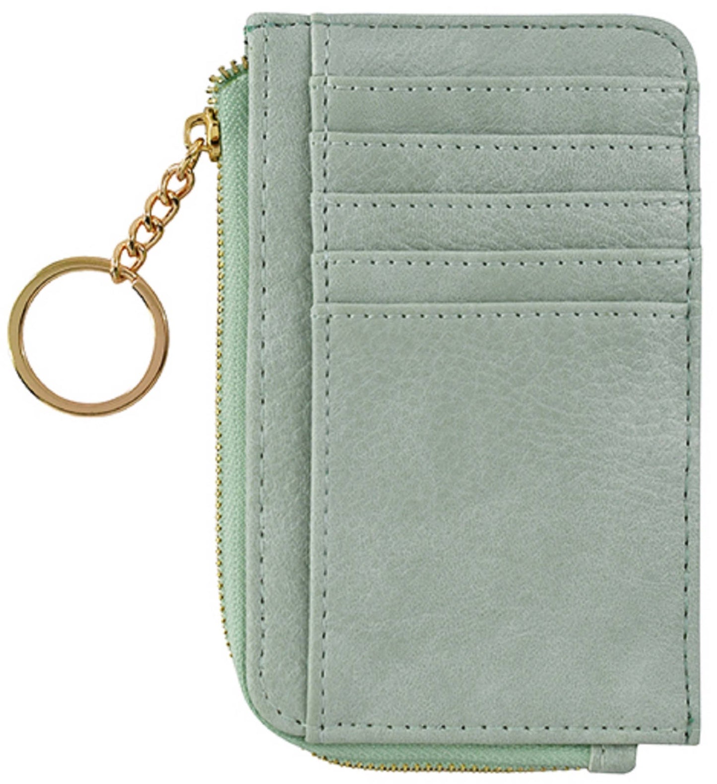 Small Faux Leather Card Holder Wallet