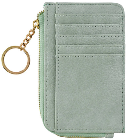 Small Faux Leather Card Holder Wallet