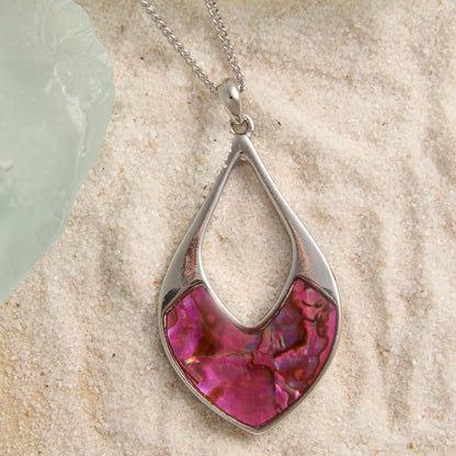 Abalone Shell Pendant Necklace Beach Jewelry