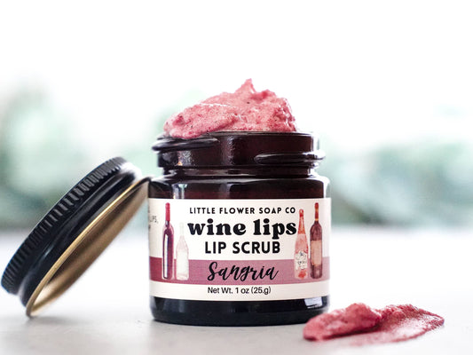 Wine Lips - Sangria Exfoliating Lip Sugar Scrub 1oz Jar