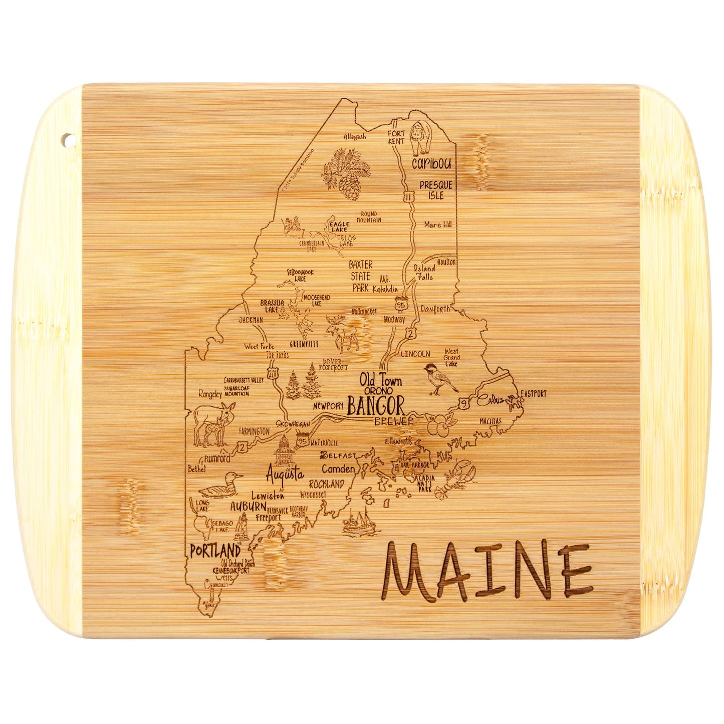 A Slice of Life Maine Cutting & Charcuterie Board