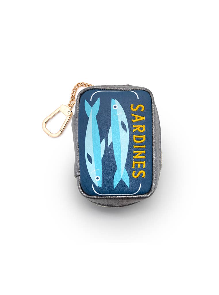 2-in-1 Bag Charm & Reusable Shopper Bag - Canned Sardines