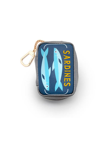 2-in-1 Bag Charm & Reusable Shopper Bag - Canned Sardines