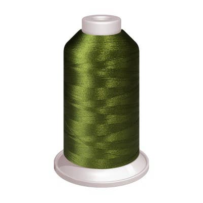 Embroidered Sage Tea Towel Flour Sack