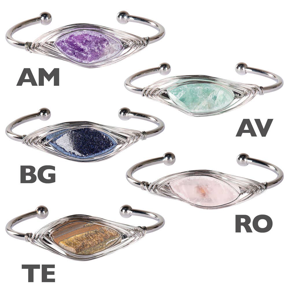 WIRE WRAP BANGLE BRACELETS