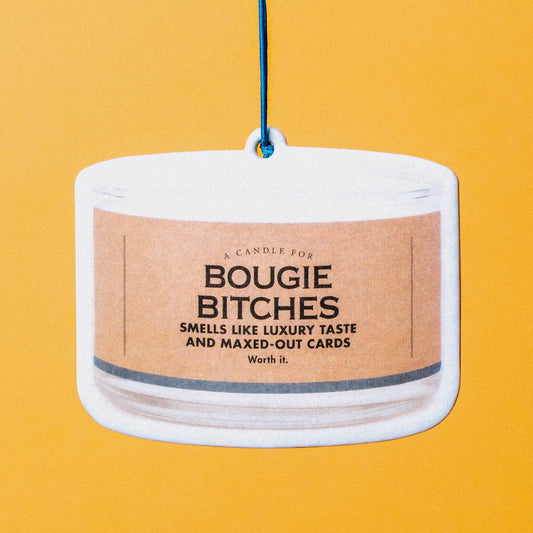 Bougie Bitches Air Freshener | Funny Car Air Freshener