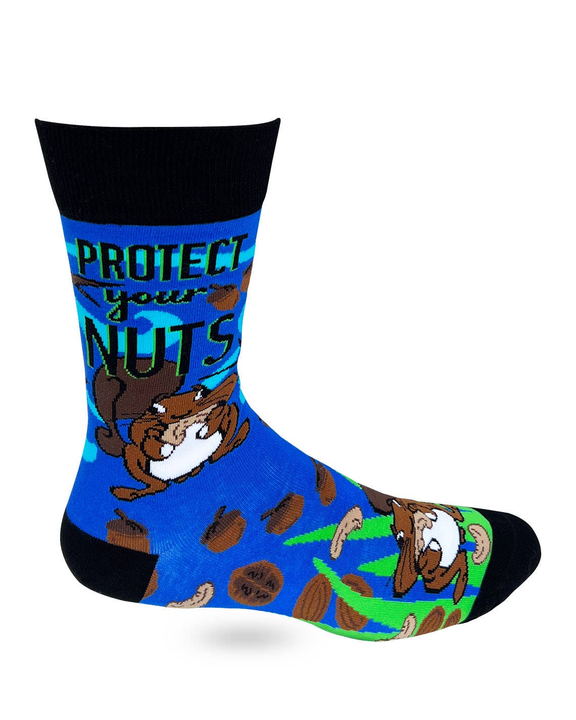 Protect Your Nuts Novelty Crew Socks