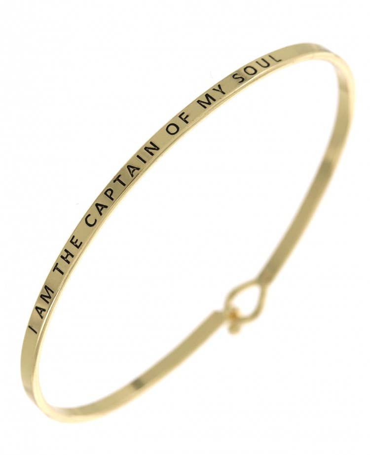 I AM THE CAPTAIN OF MY SOUL 3mm Bangle