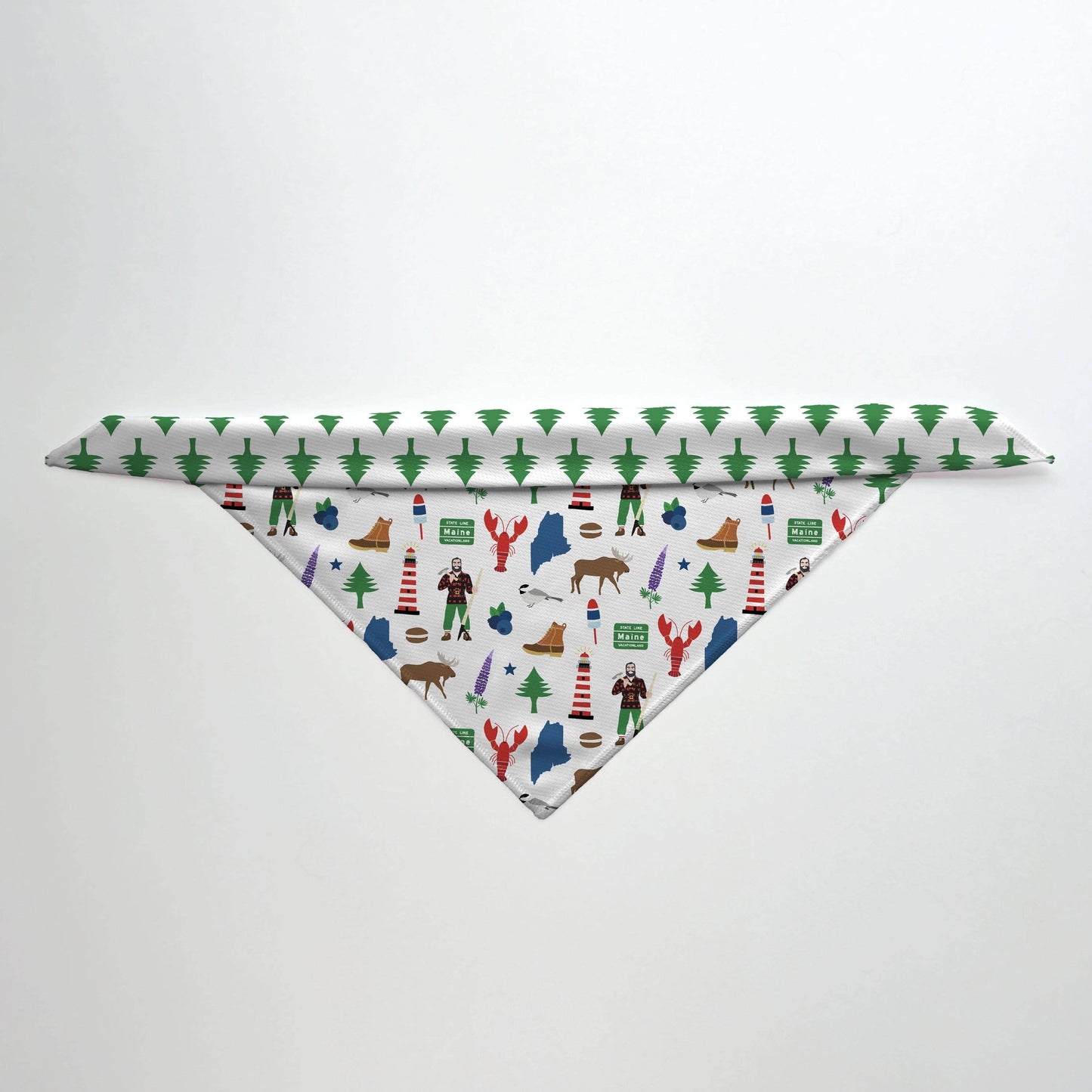 Maine Paul Bunyan Vacationland Reversible Dog Bandana