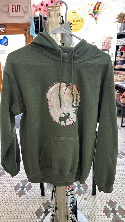 Moose Hoodie Sweatshirt