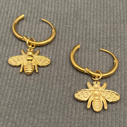 Bee  18K Gold Plated  Earrings
