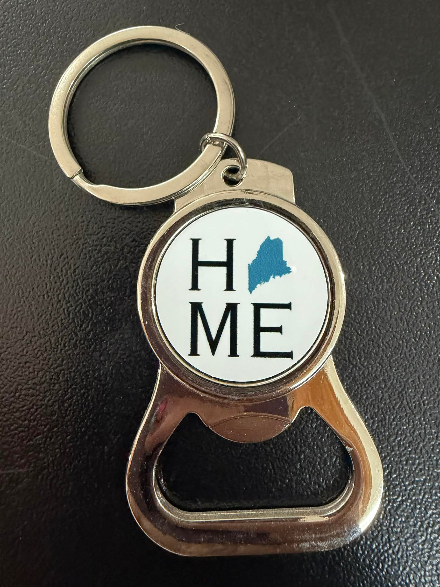 Maine themed keychain with bottle opener