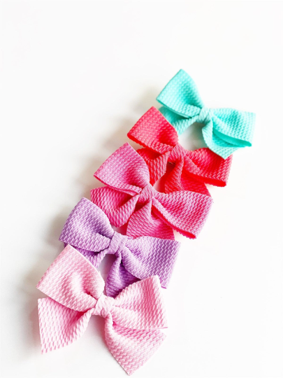 3" Texture Bow Clips