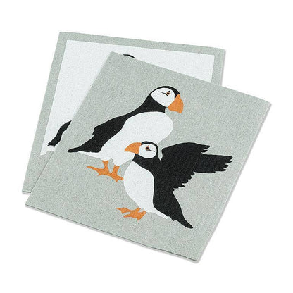 Puffins Swedish Dishcloth-6.5x8"L