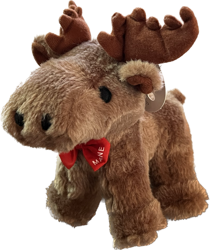 MAINE Plush Squeaky Moose Dog Toy
