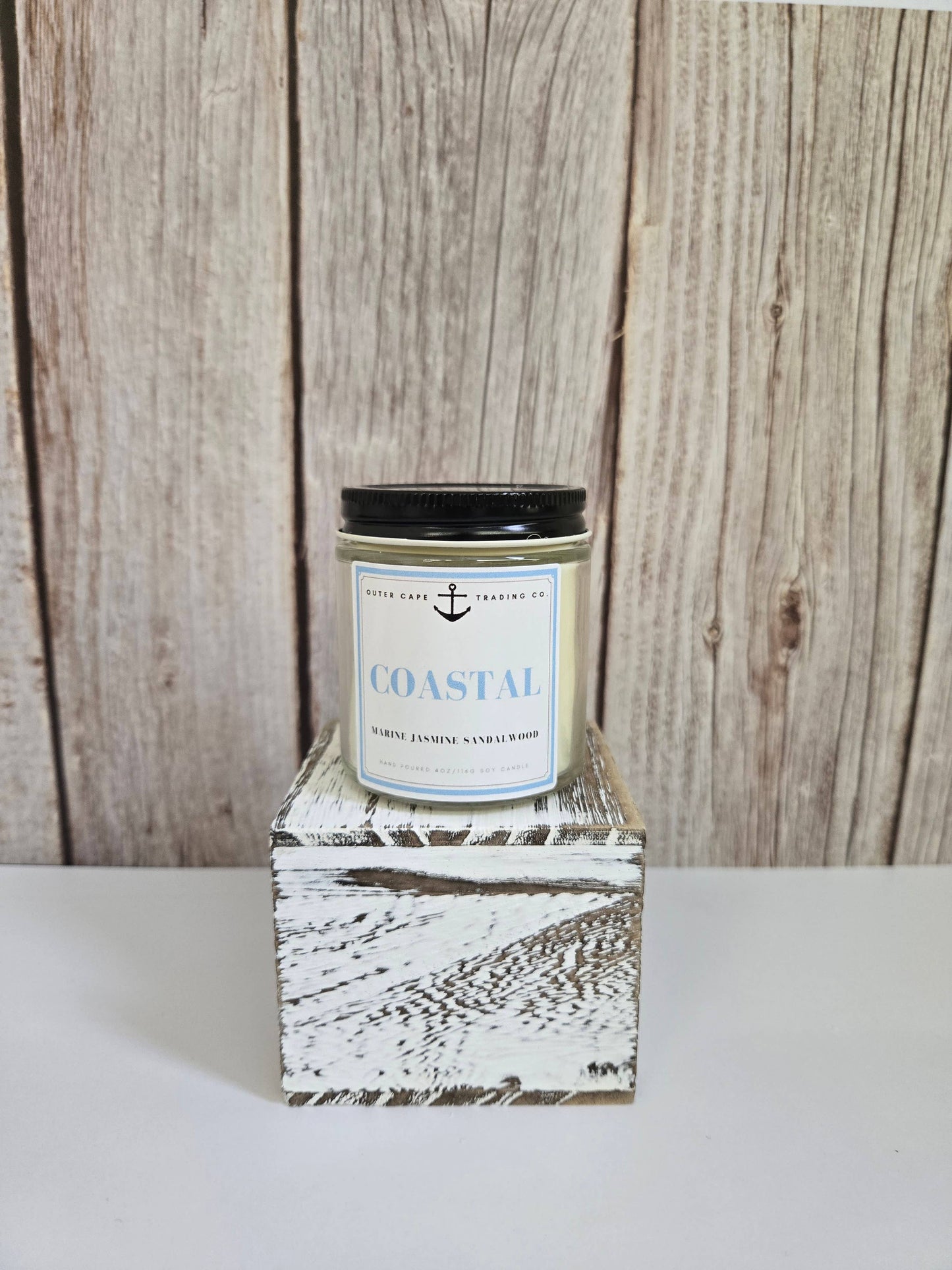 Coastal Soy Wax Crackling Wooden Wick Candle