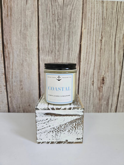 Coastal Soy Wax Crackling Wooden Wick Candle